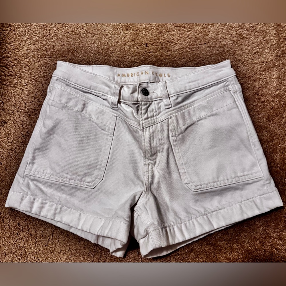 American Eagle Outfitters Women's White Jean Shorts